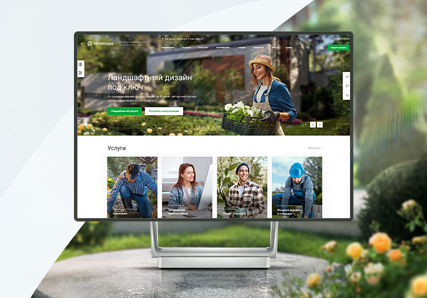 Фото решения - Аспро: Ландшафт 2.0 - сайт для студий ландшафтного дизайна